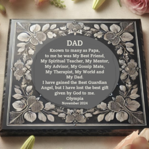 Elegant Memorial Plaque for Dad/Mum