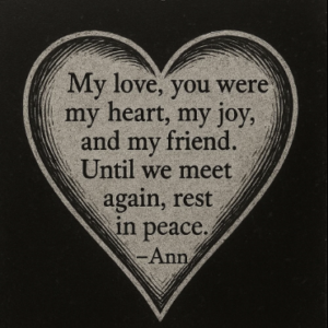 Engraved Memorial Heart