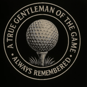 A Golfer's Memorial Plaque